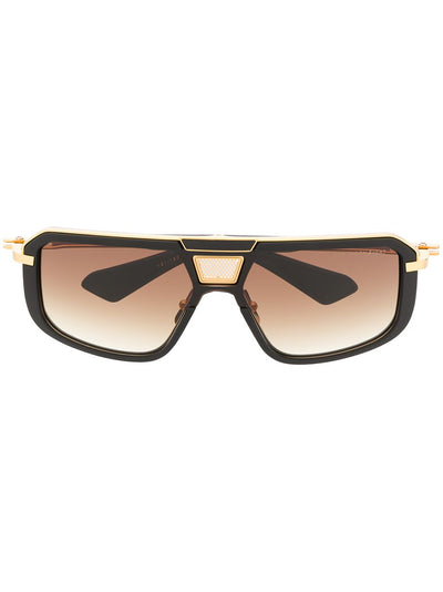 Two-Tone Square-Frame Sunglasses