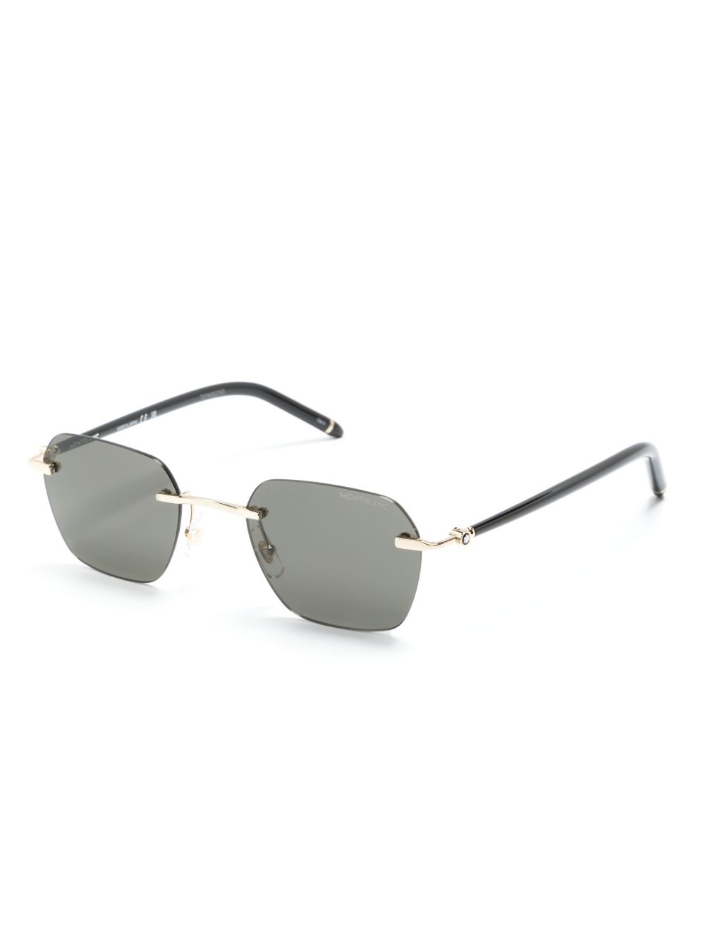 rimless square-frame sunglasses