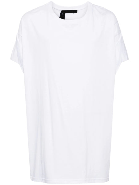 Draped-Detail Cotton T-Shirt