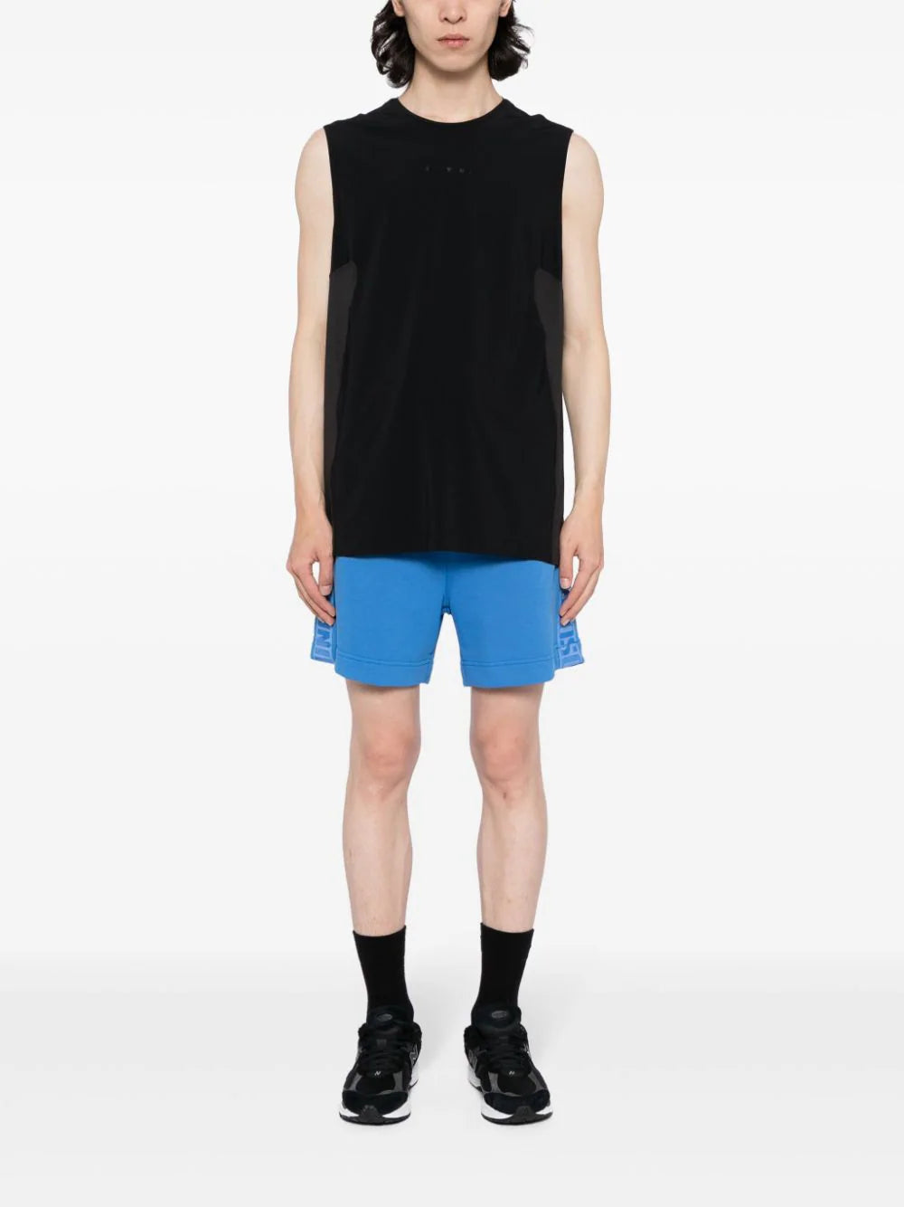Logo-Print Cotton Shorts