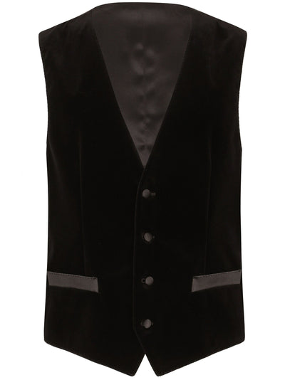 Buttoned Sleeveless Jacket
