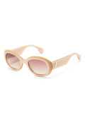 Vivienne Oval-Frame Sunglasses