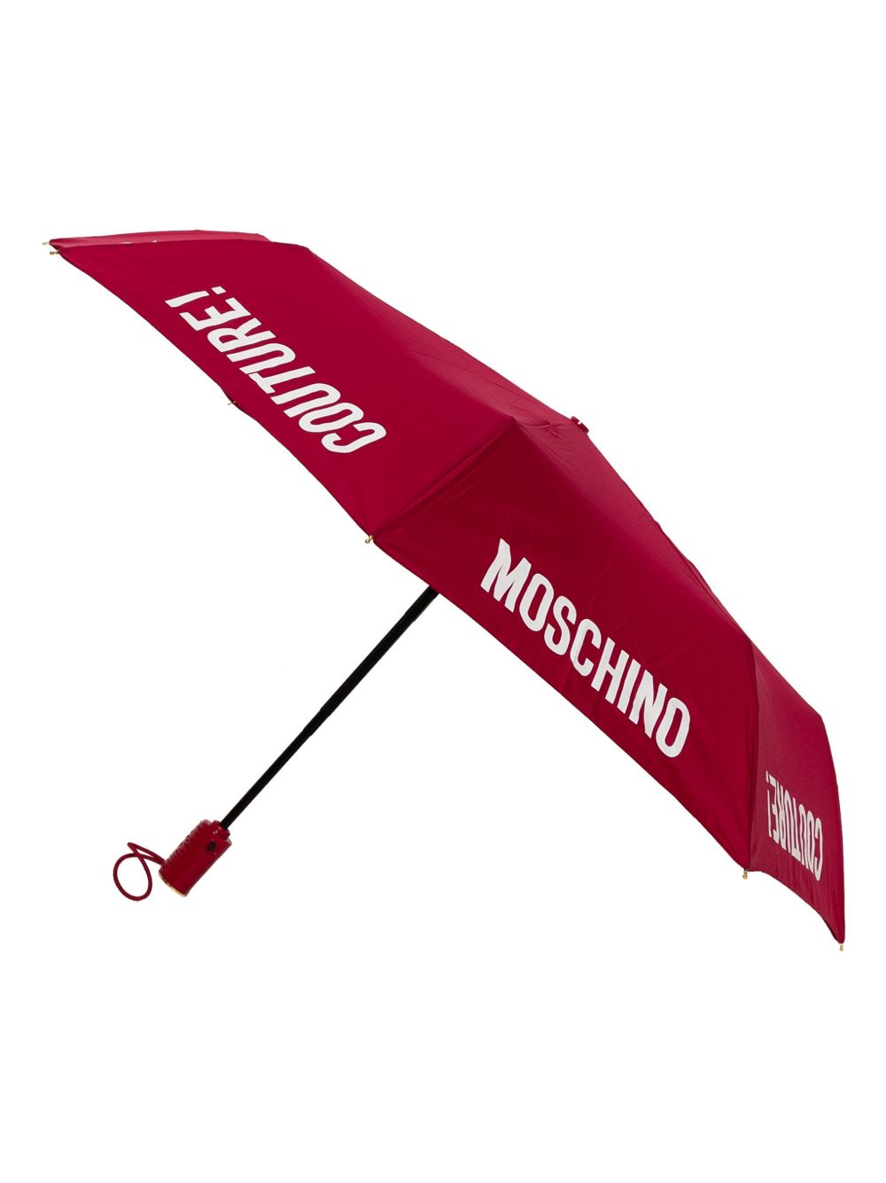 logo lettering-print foldable umbrella