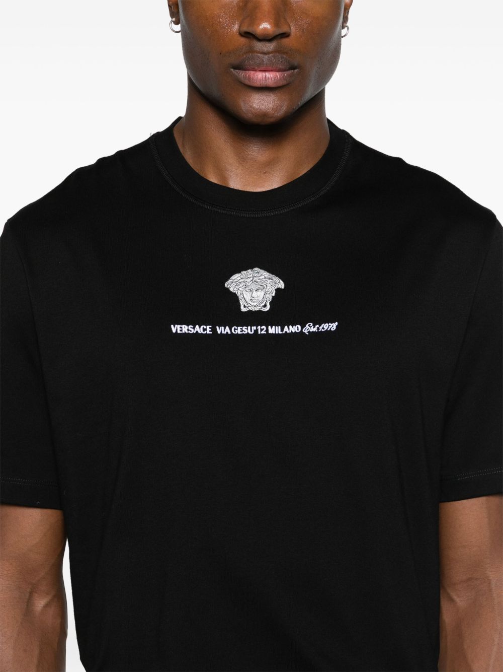 Medusa Milano embroidered T-shirt