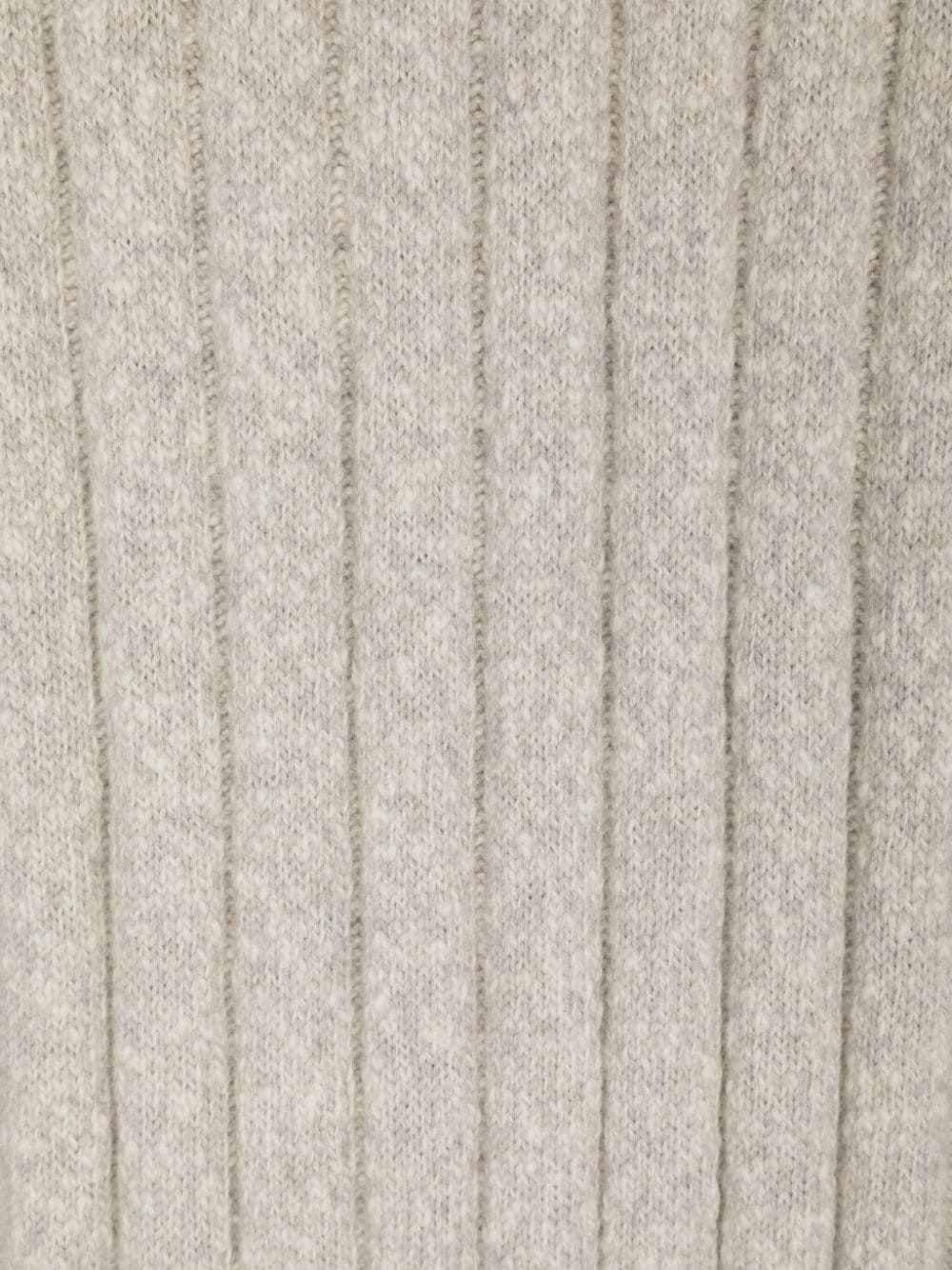 Mélange-Effect Knitted Scarf