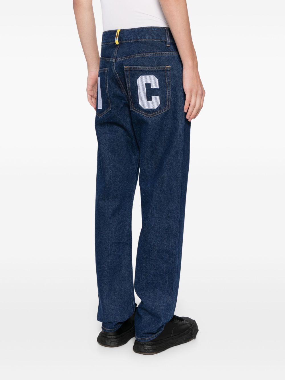Running Dog-print jeans