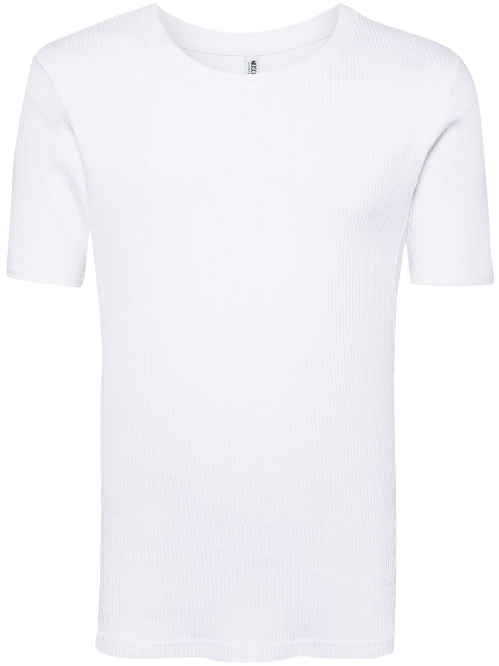 Logo-Tape Ribbed T-Shirt