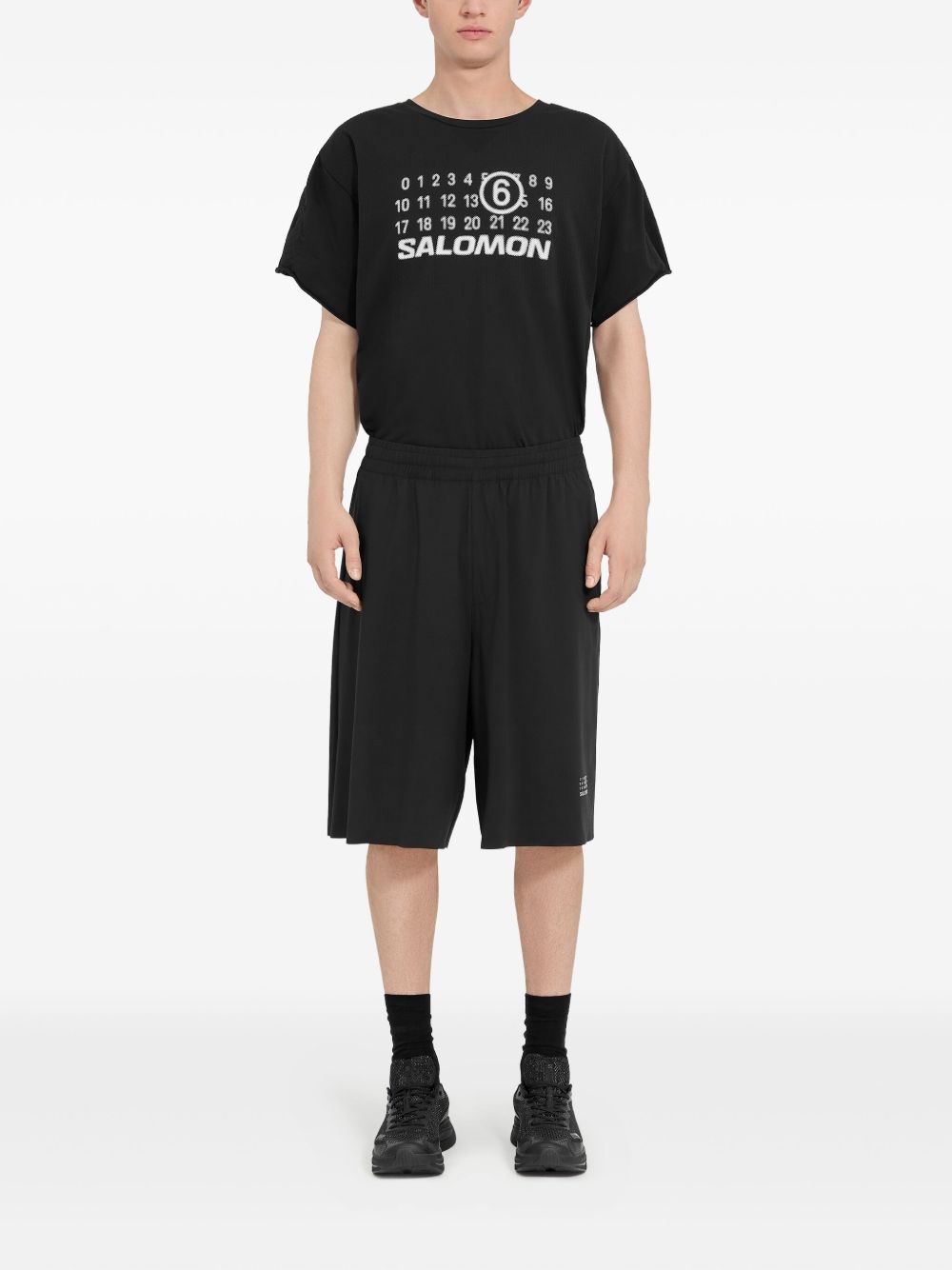 x Salomon numbers-print shorts