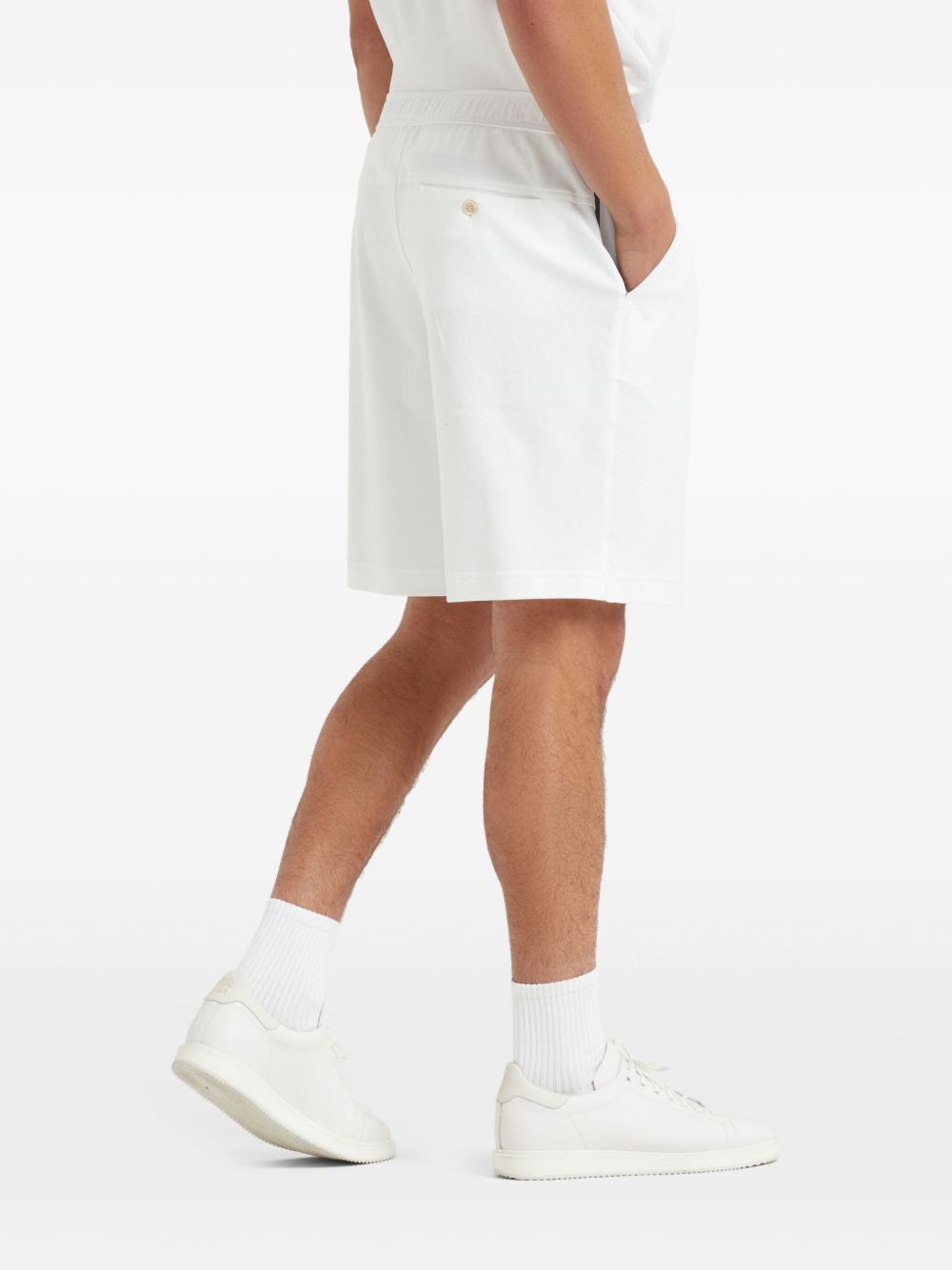 logo-embroidered shorts