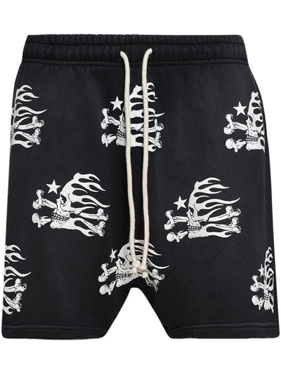 Skull-Print Shorts