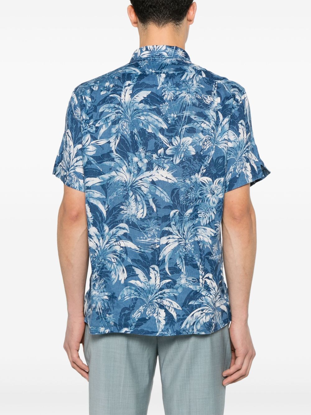 palm tree-print shirt