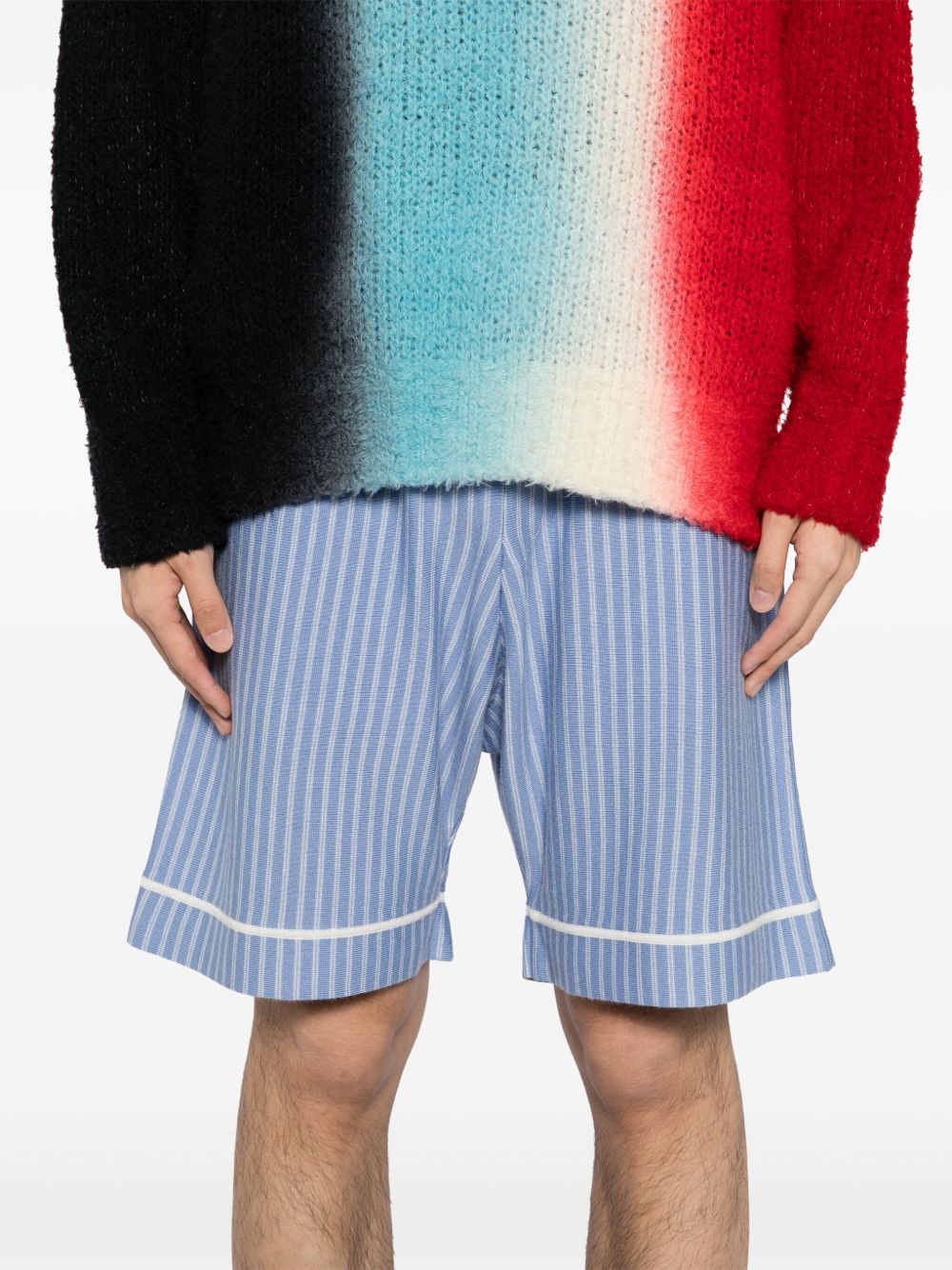 striped shorts