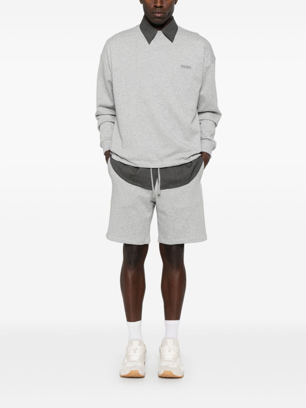 logo-embroidered track shorts