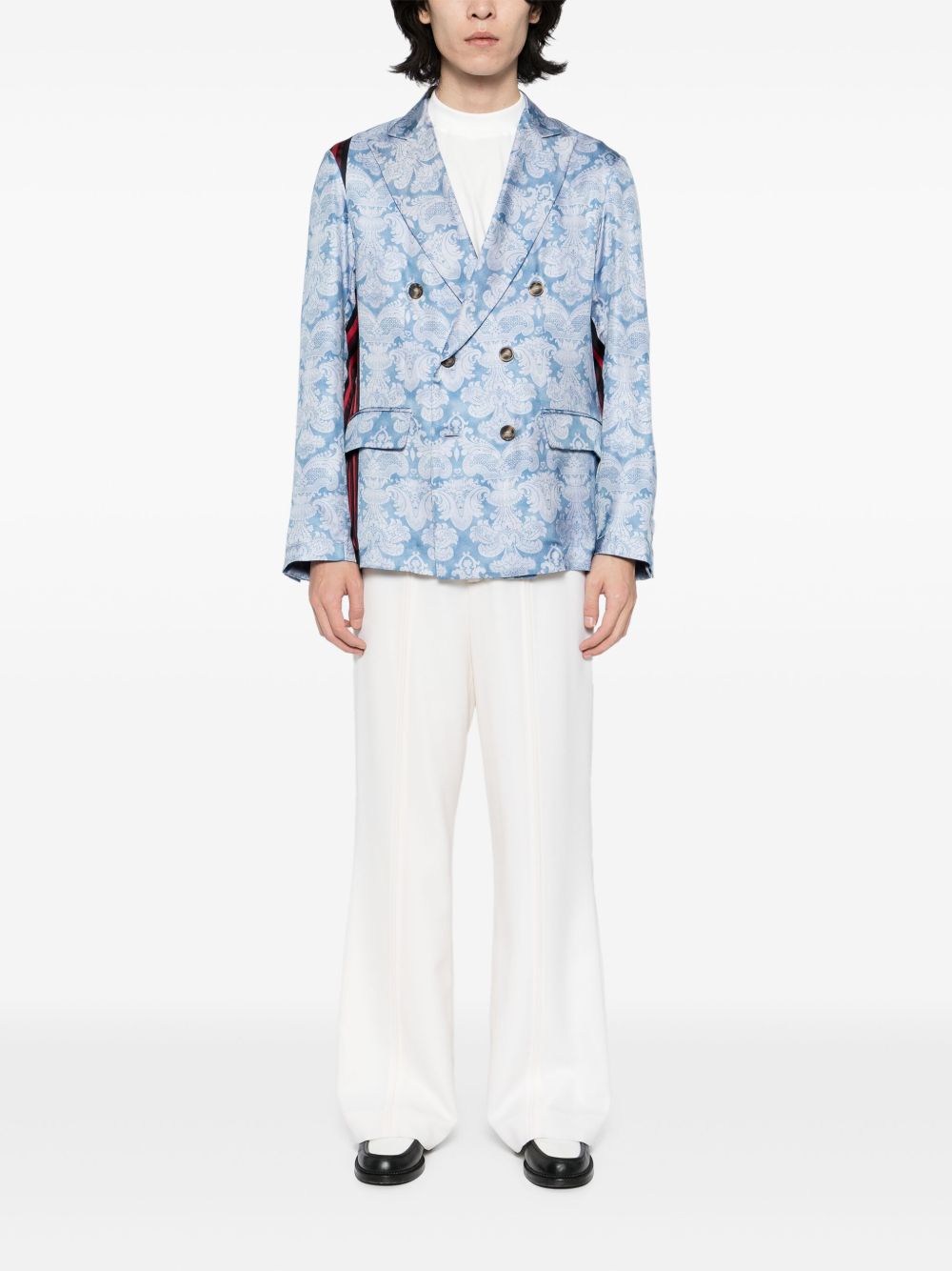 mix-print jacket