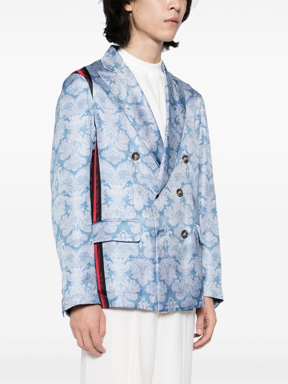 mix-print jacket