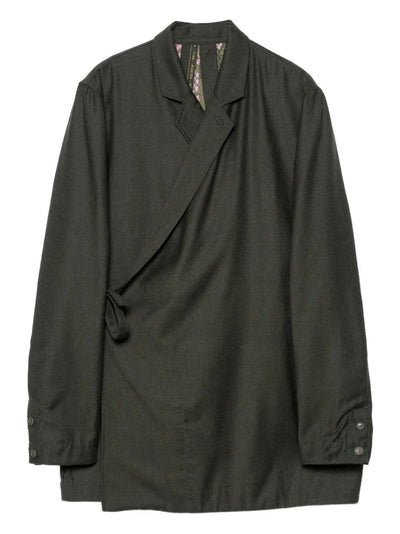 Wrapped-Front Blazer
