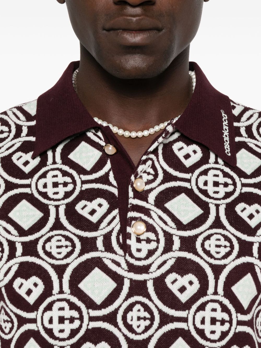 monogram polo shirt