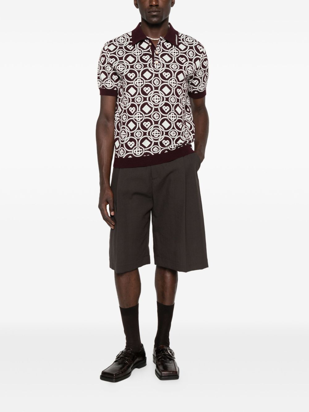monogram polo shirt
