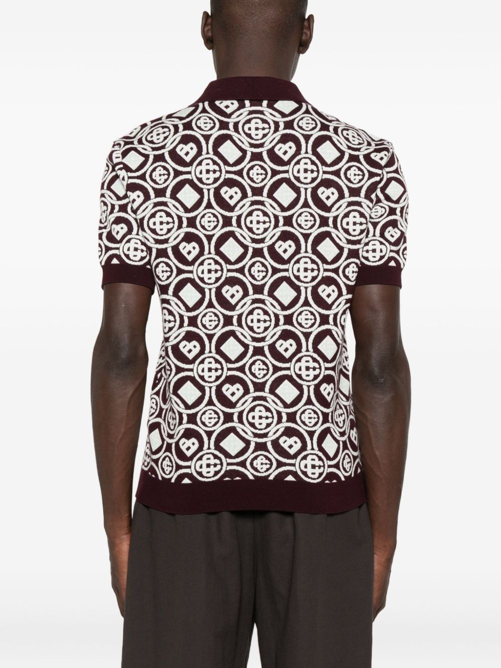 monogram polo shirt