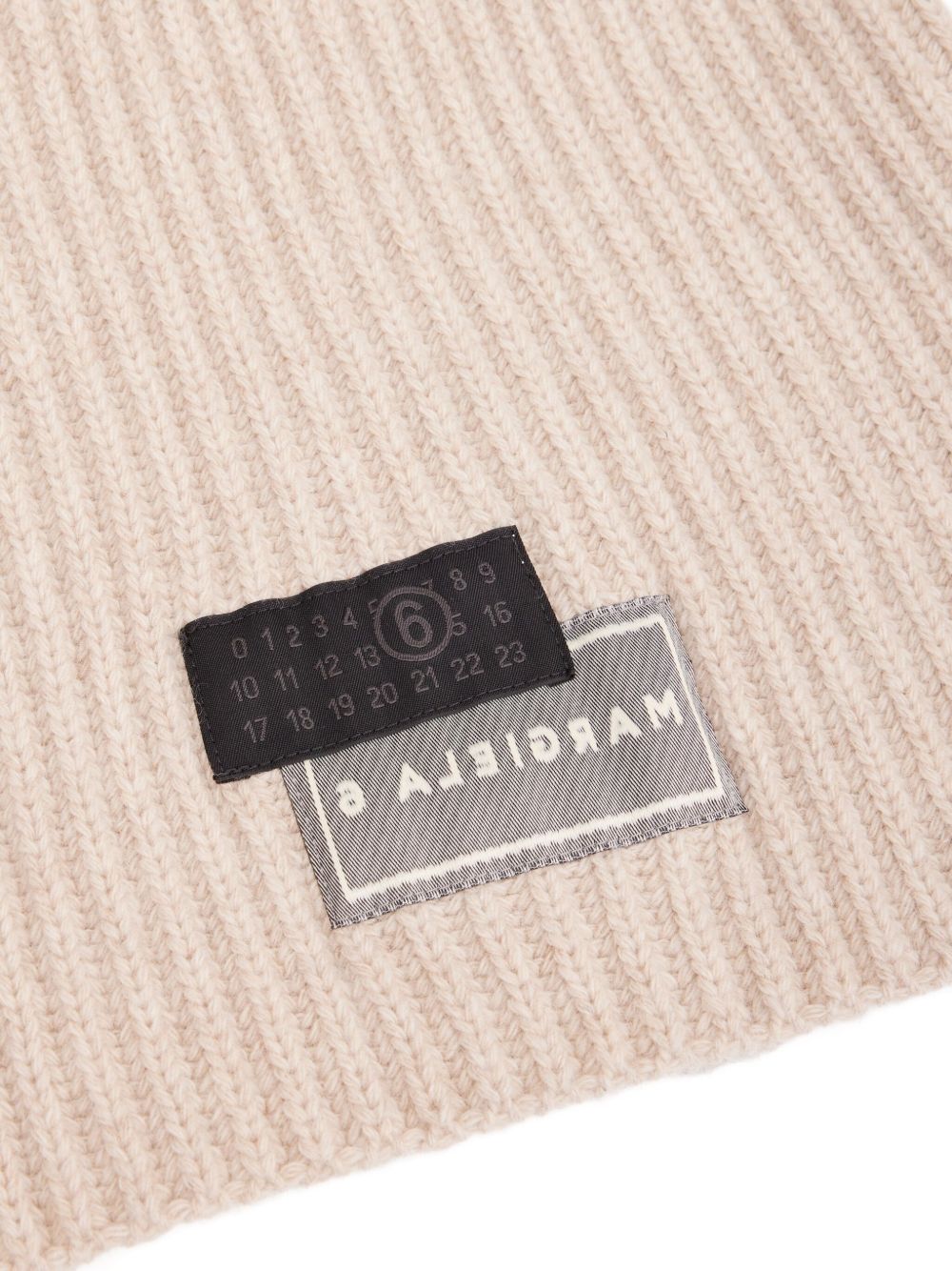 ribbed-knit balaclava