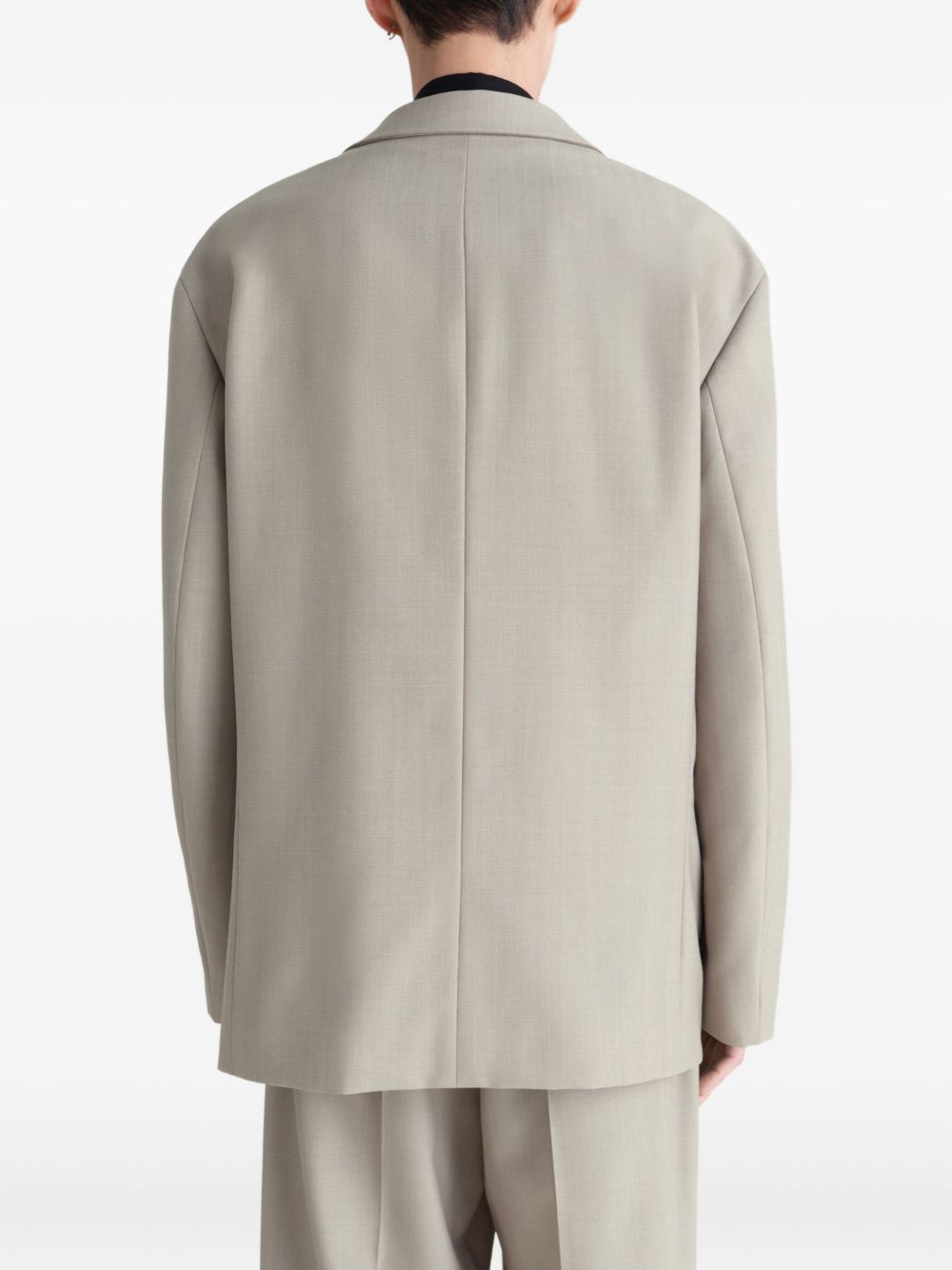 double-breasted tailored blazer