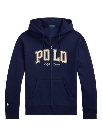 Logo-Embroidered Zip-Up Hoodie
