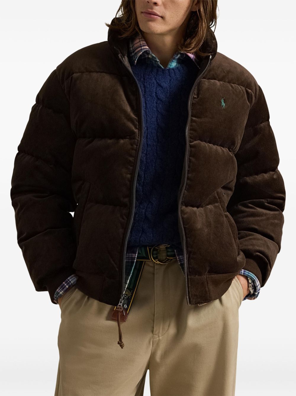 corduroy padded jacket