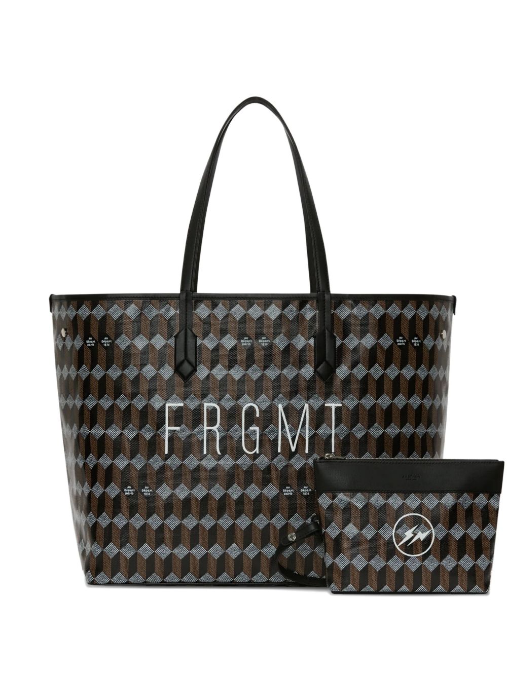 geometric-pattern tote bag