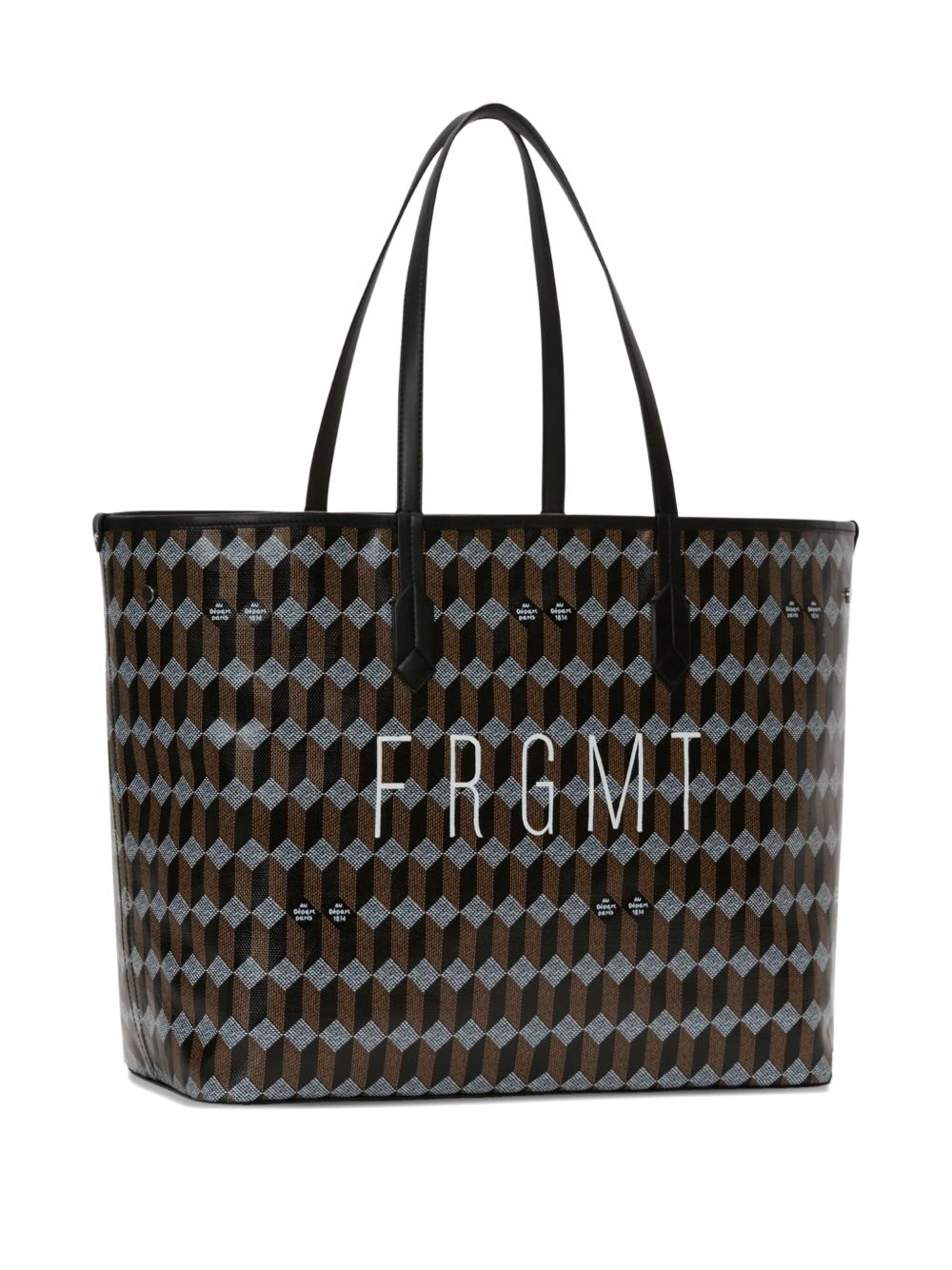 geometric-pattern tote bag