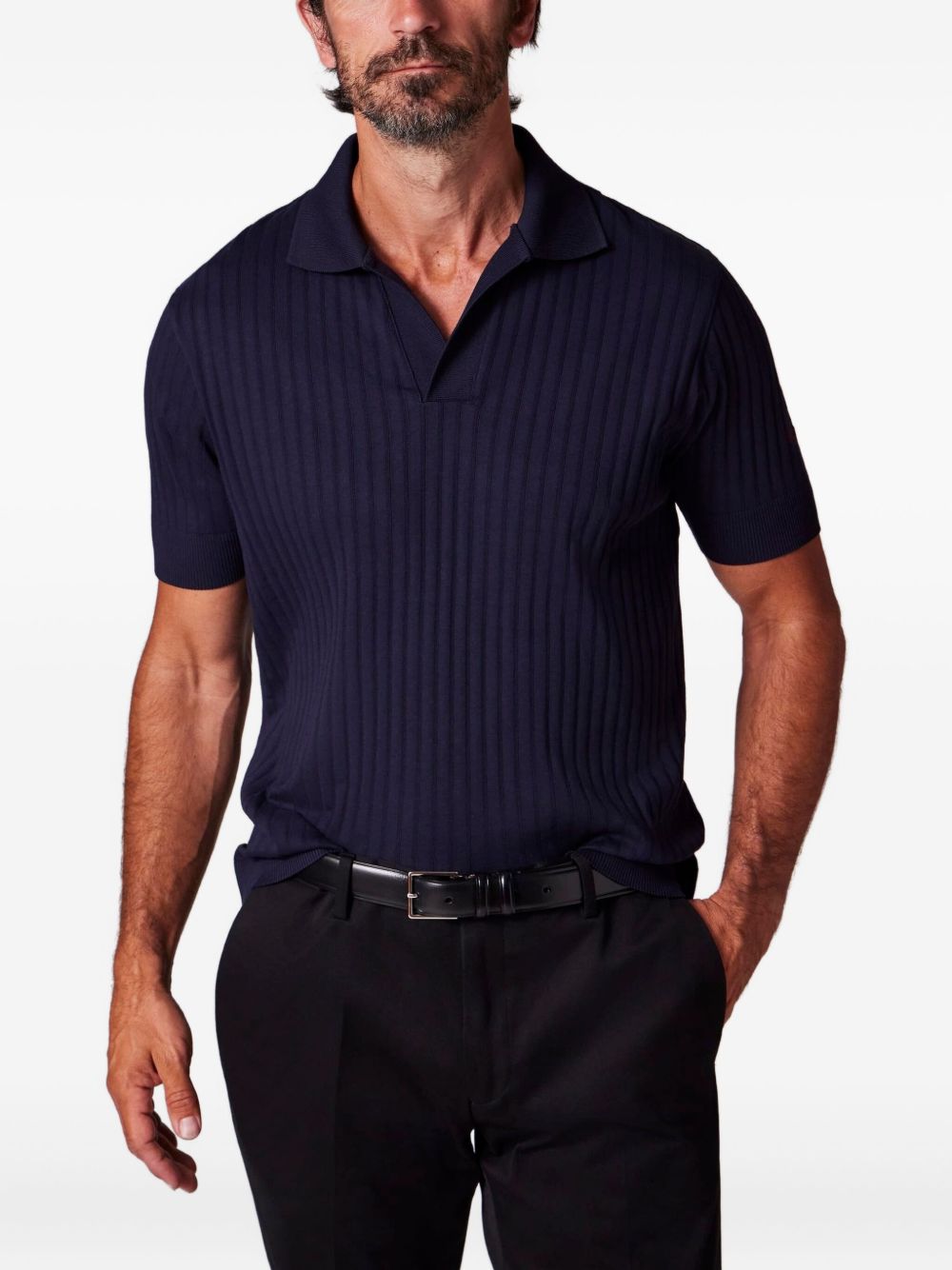 ribbed cotton T-shirt