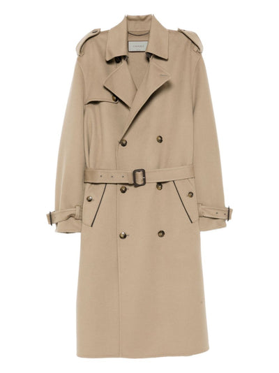 Wool Double-Breasted Trench Coat