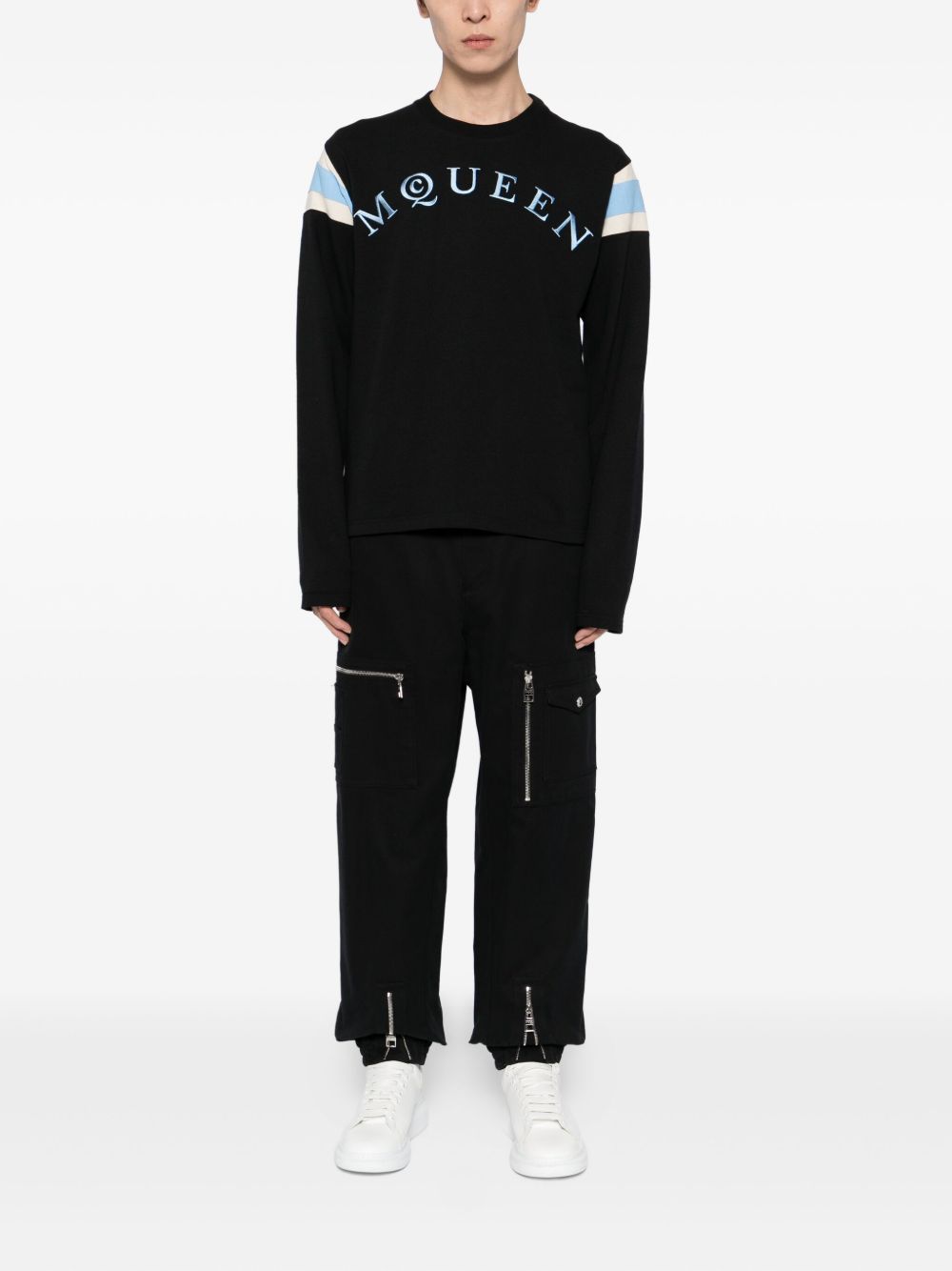 logo-embroidered sweatshirt