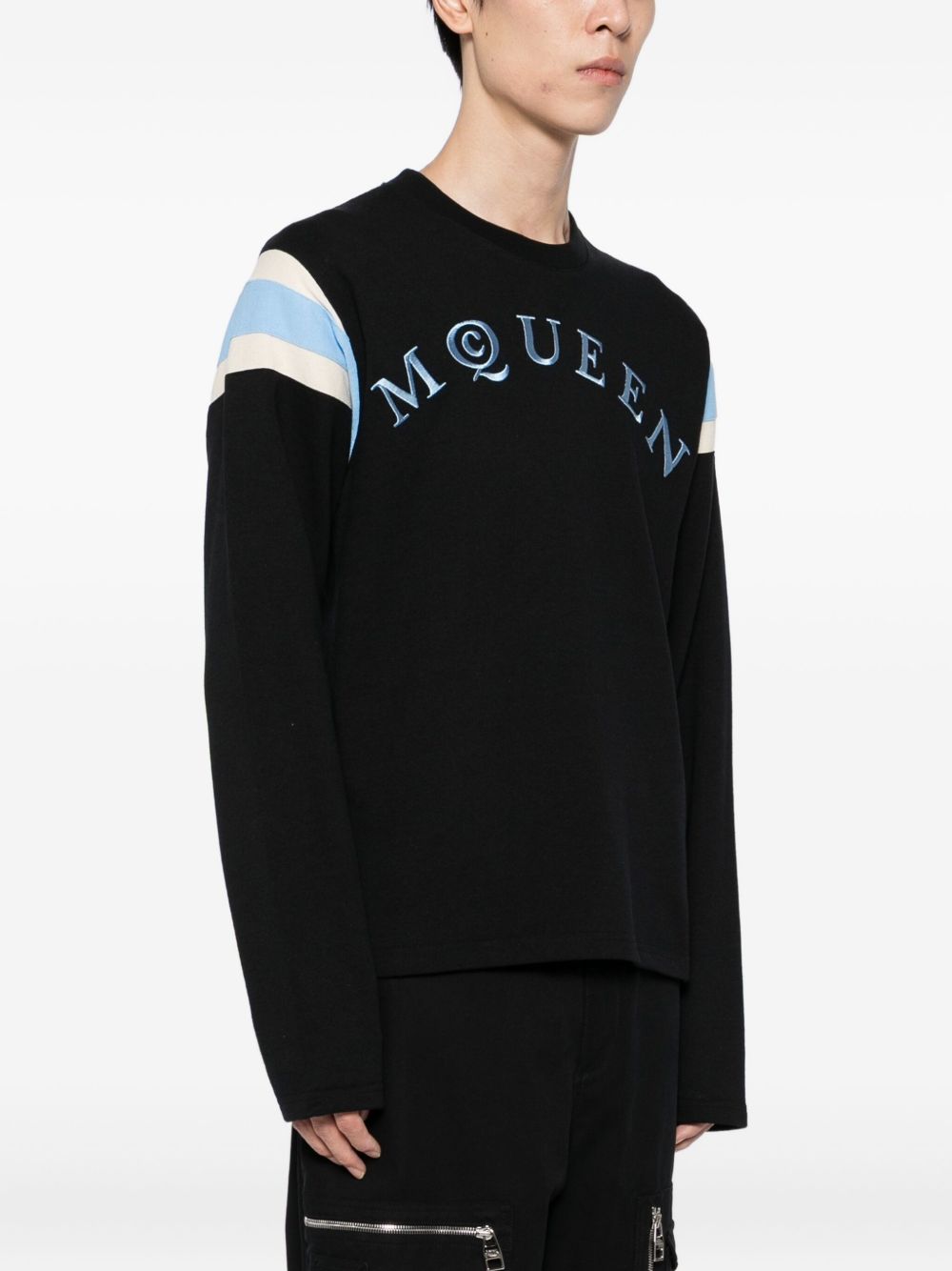 logo-embroidered sweatshirt