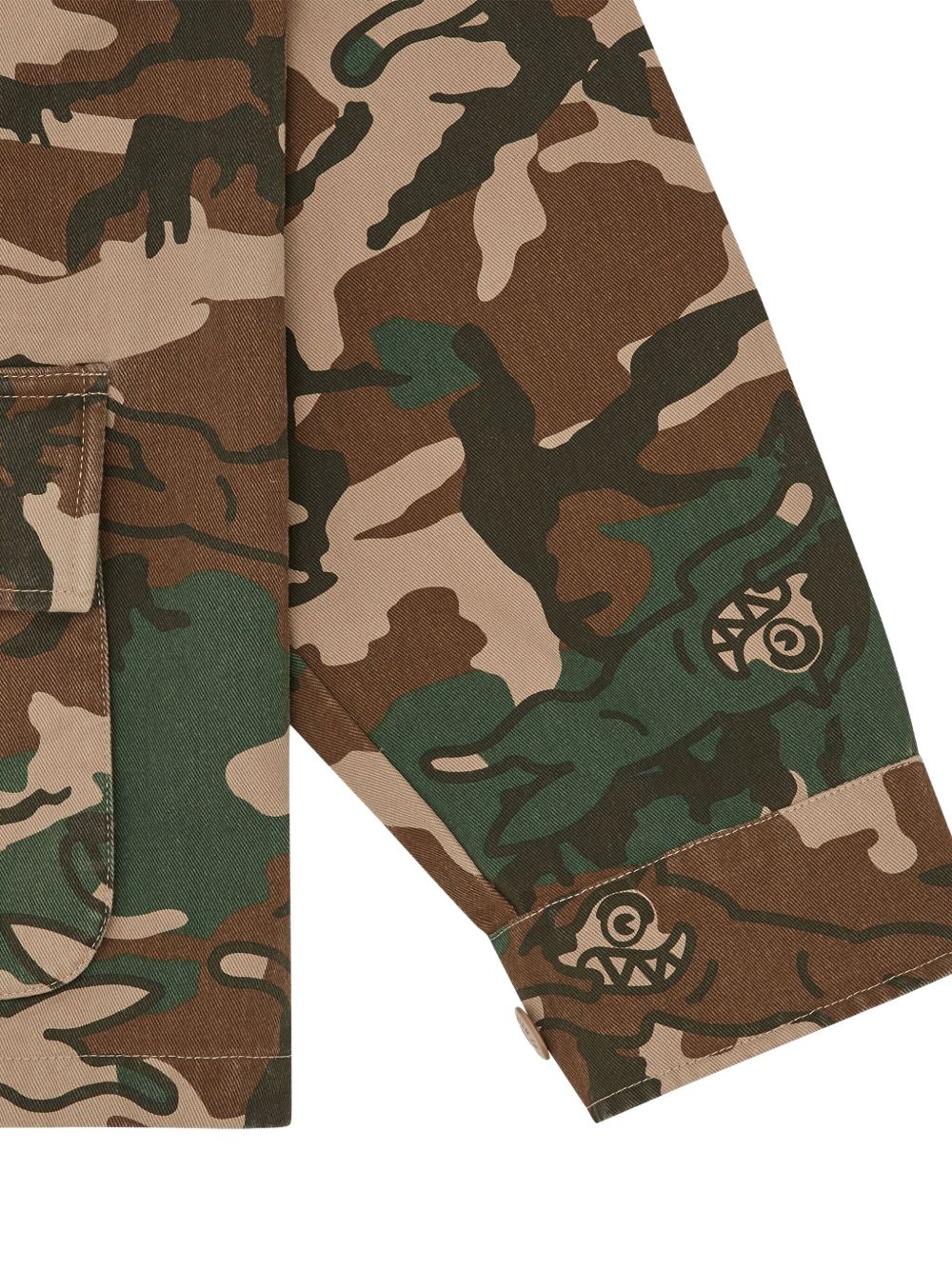 camouflage-pattern jacket