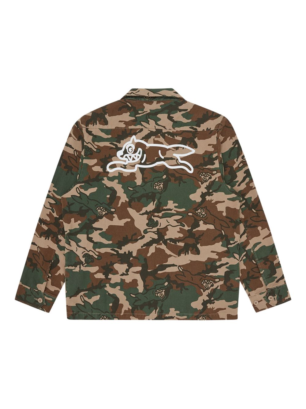 camouflage-pattern jacket