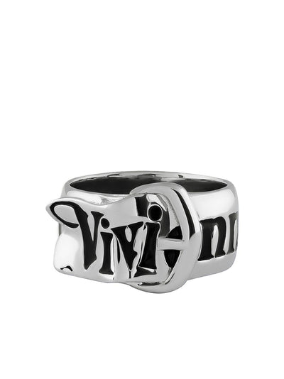 Buckle-Engraved Ring
