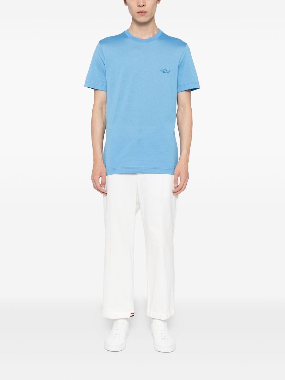 embroidered-logo T-shirt
