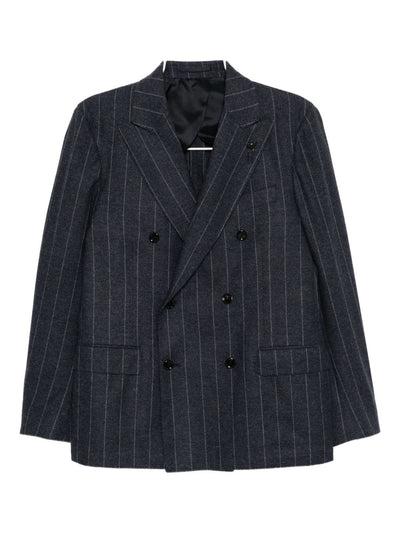 Striped Double-Breasted Suit