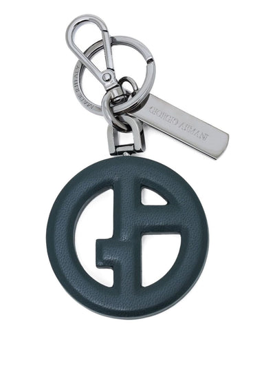 Ga Logo Leather Keyring