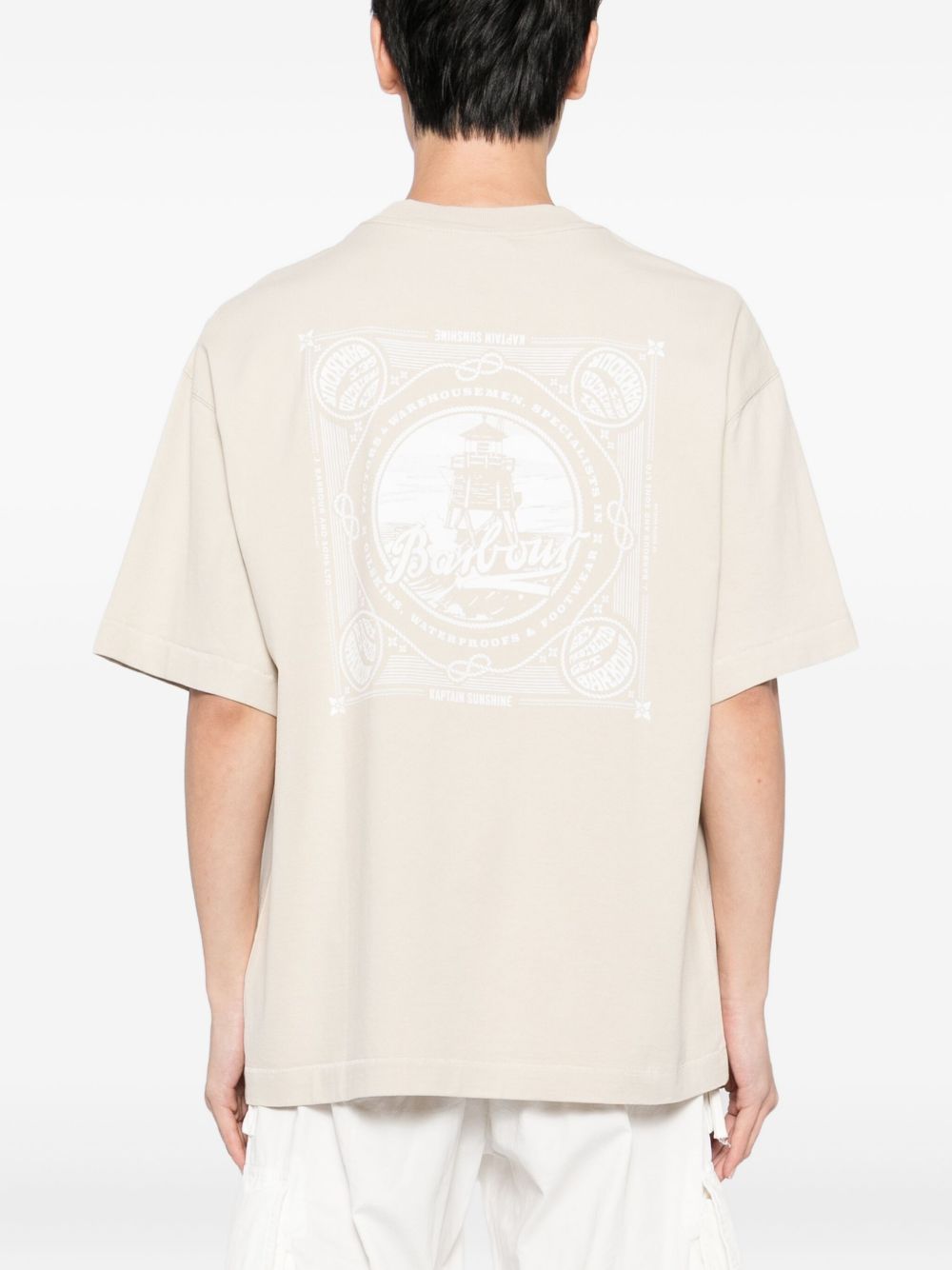 x Barbour graphic-print T-shirt