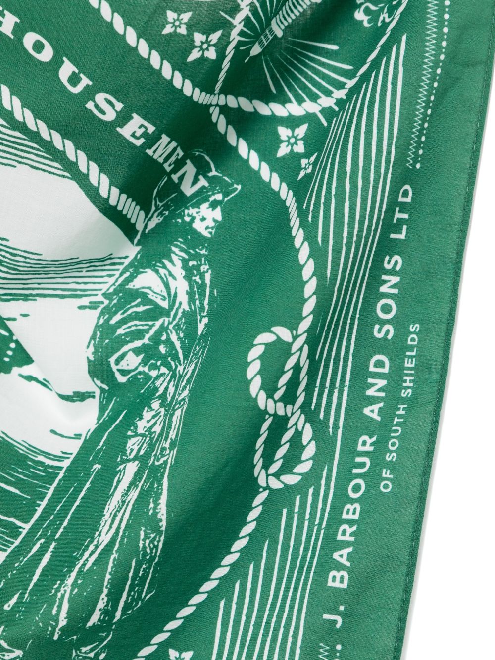 x Barbour graphic-print scarf