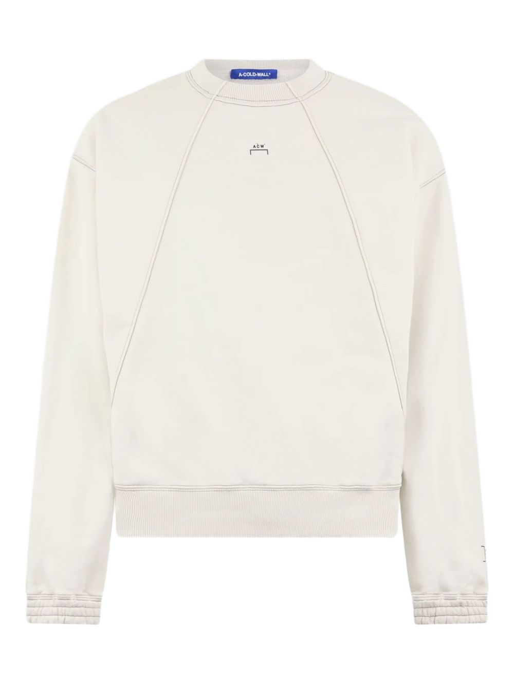 panelled cotton sweatshirt