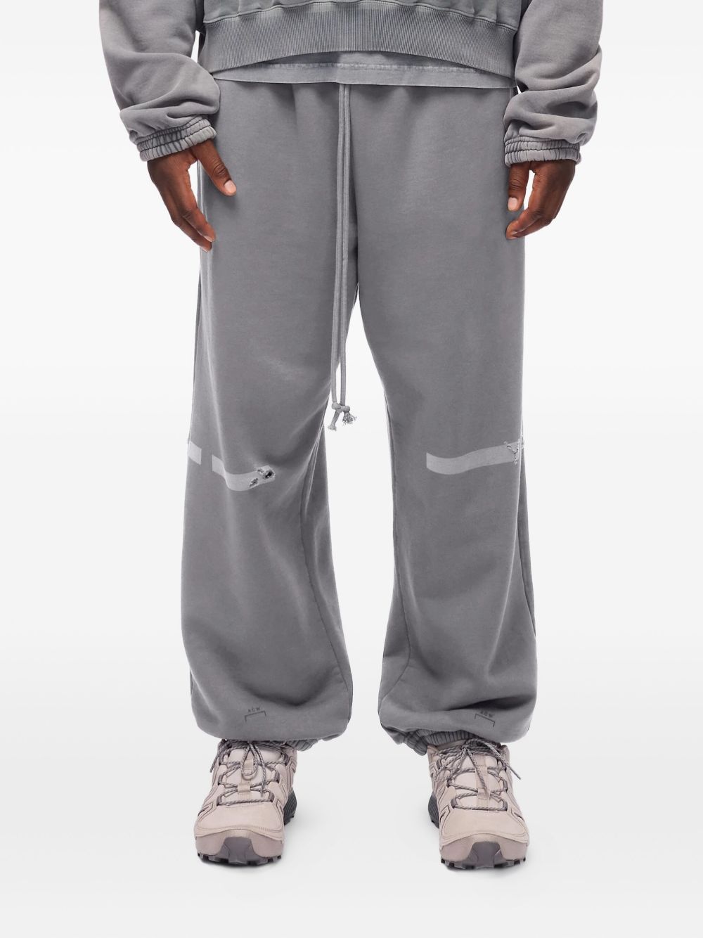 panelled drawstring track pants