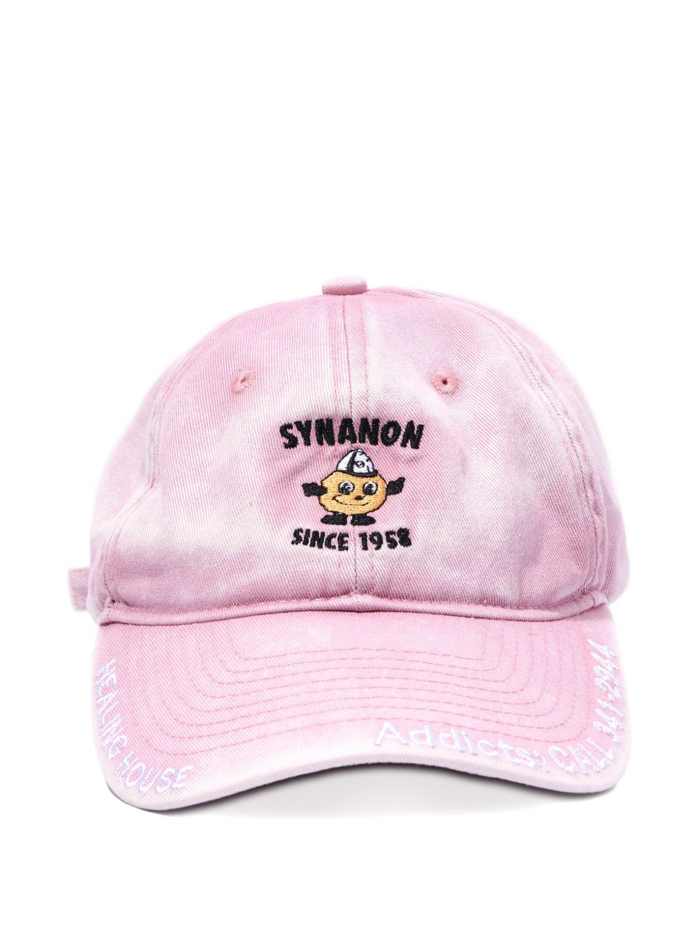 washed-effect baseball cap