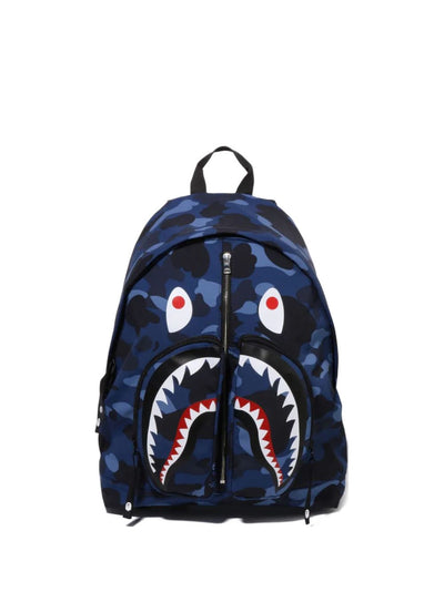 Camouflage-Pattern Shark Backpack