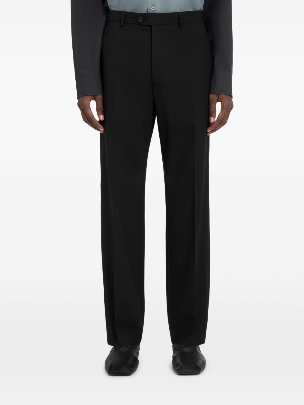 button-fastening trousers