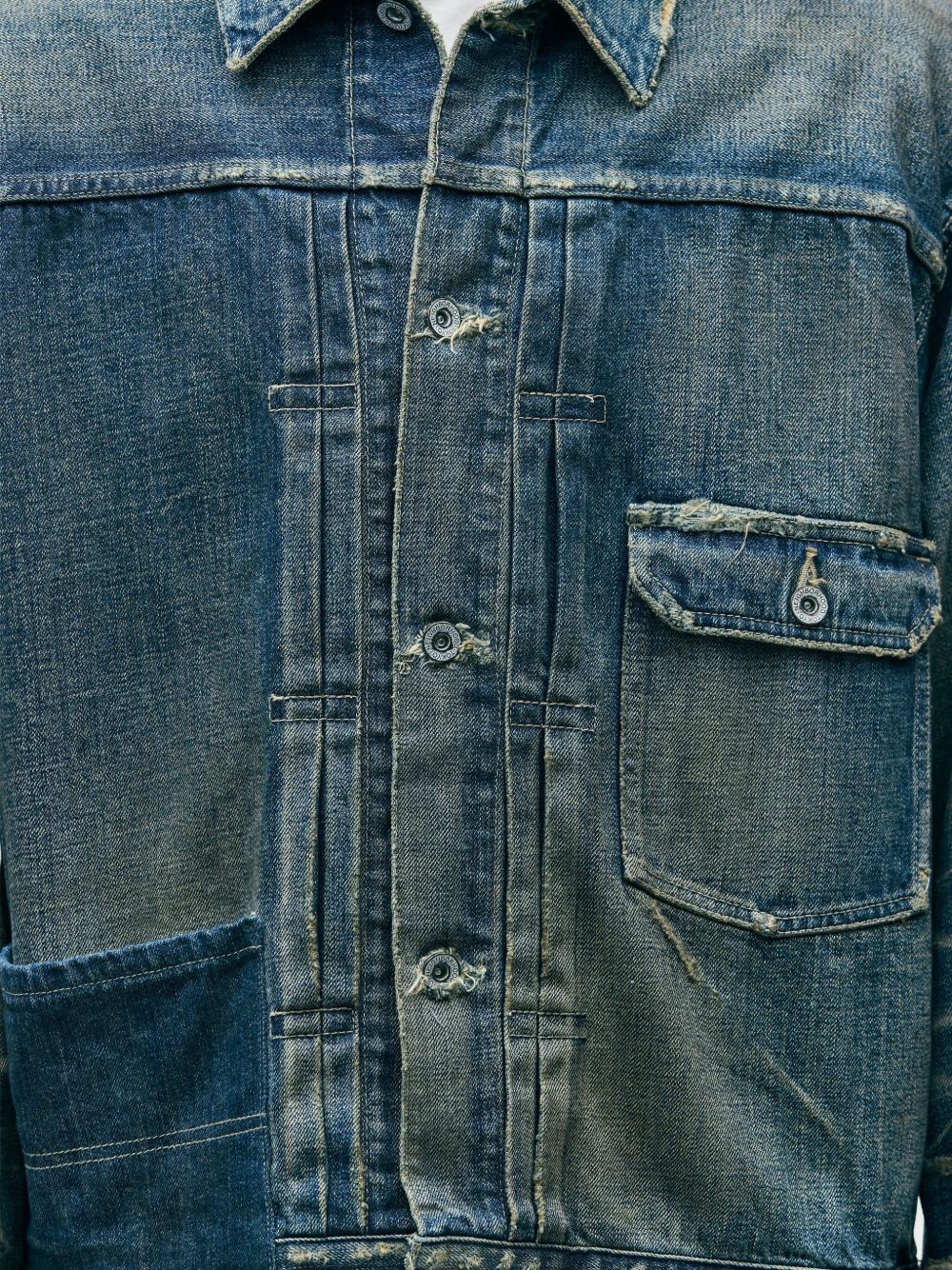 patchwork denim jacket
