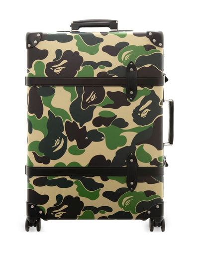 X Globe-Trotter Camouflage-Print Luggage