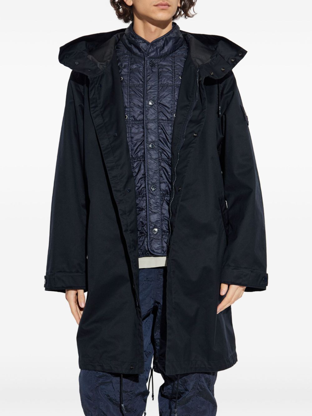 hooded coat