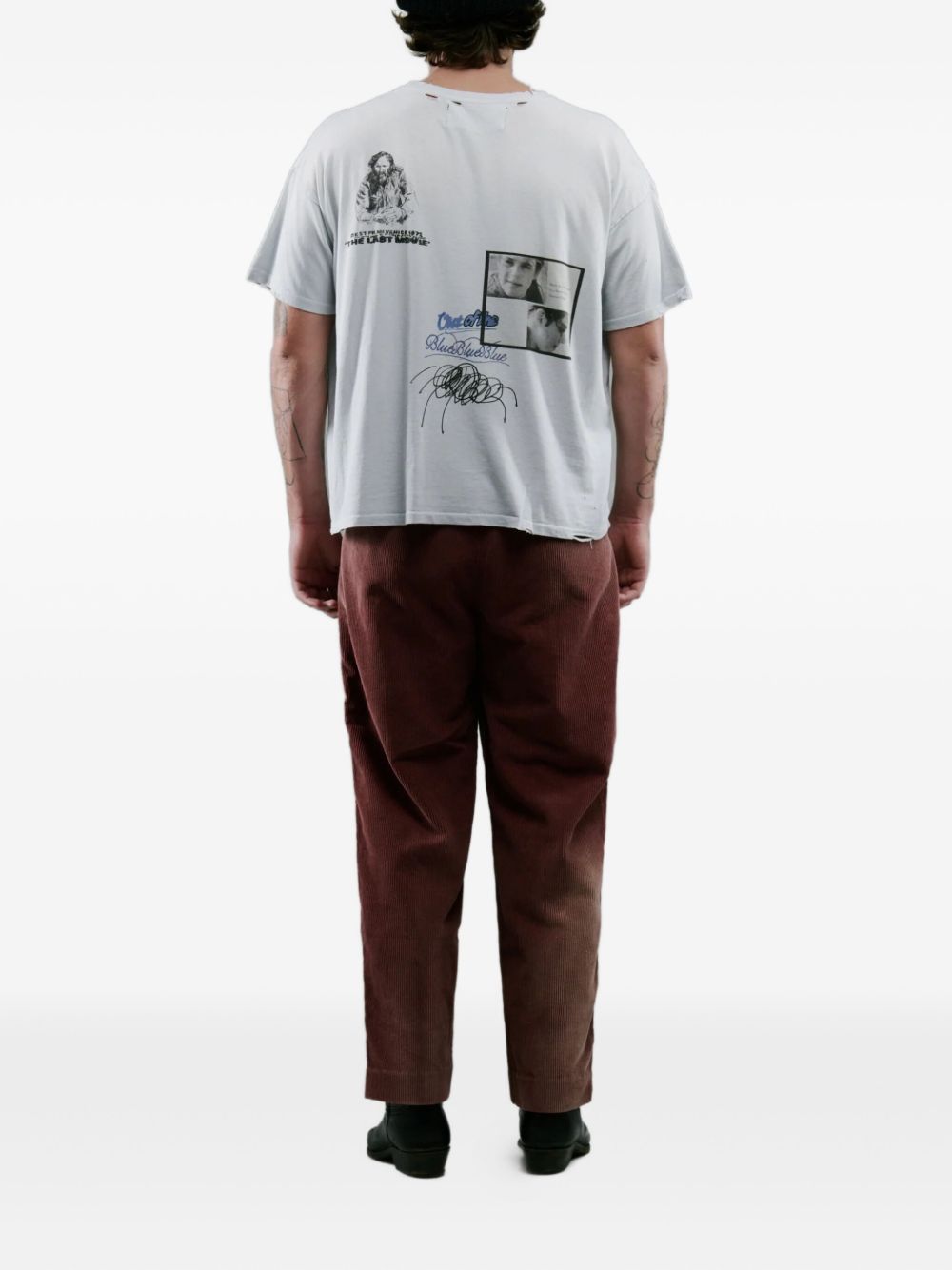 corduroy texture trousers